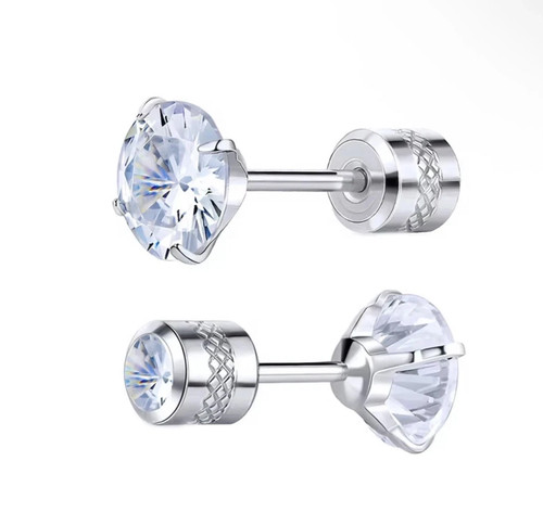 Surgical steel cubic zirconia - steel,