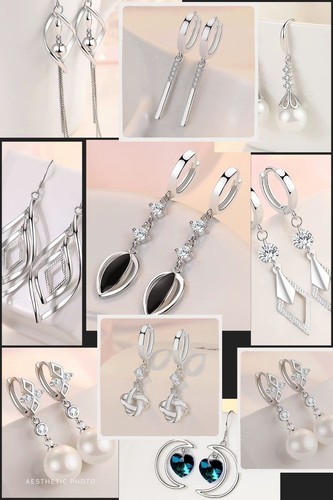 Long drop down 925 - drop, sterling