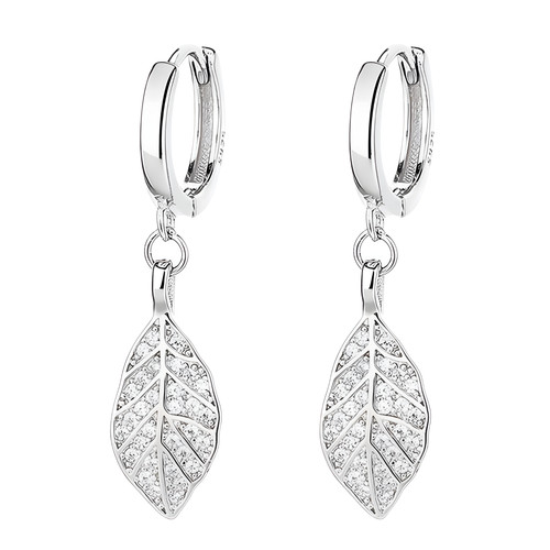 Elegant leaf drop earrings - elegant,