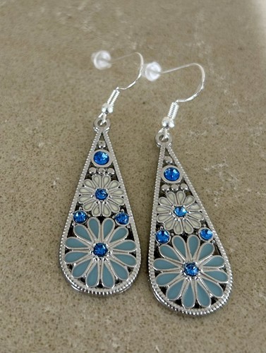 Flower earrings with - flower,
