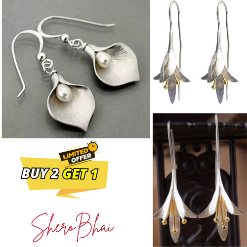 925 sterling silver - 925, flower
