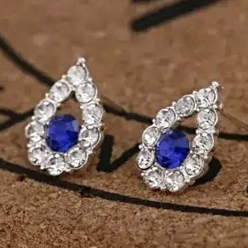 Silver plated blue - plated,