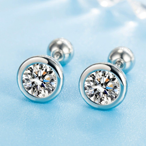 925 sterling silver button - 925,