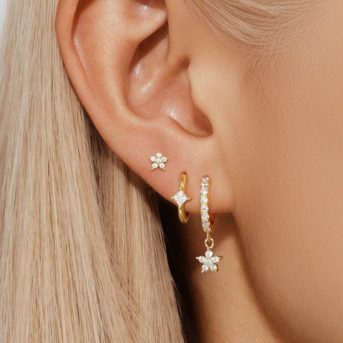 Multi piercing earring set - multi-piercing,