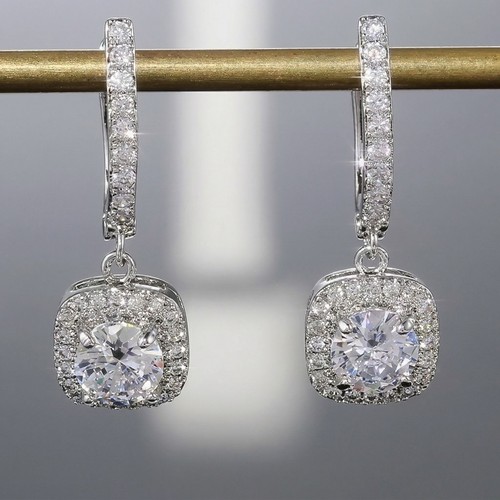 Silver earrings drop dangle - earrings,