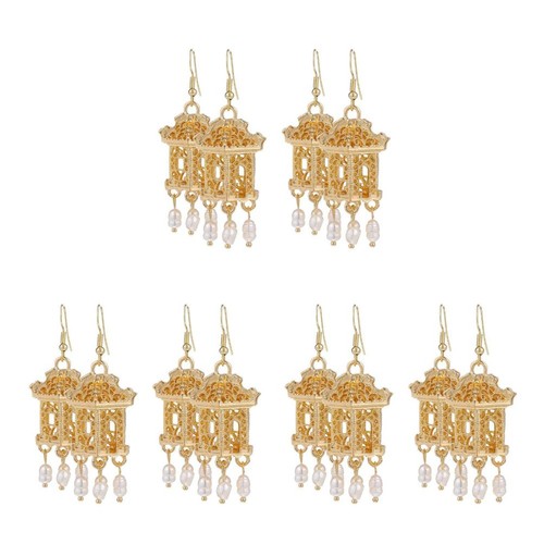 6pairs exquisite golden tassel - exquisite,