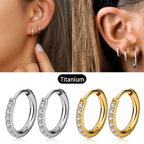 Pair hoop earrings diamond - earrings,