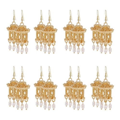 Durable golden bridal - golden, earrings