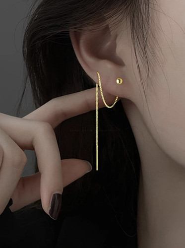 Women sterling silver - silver, threader