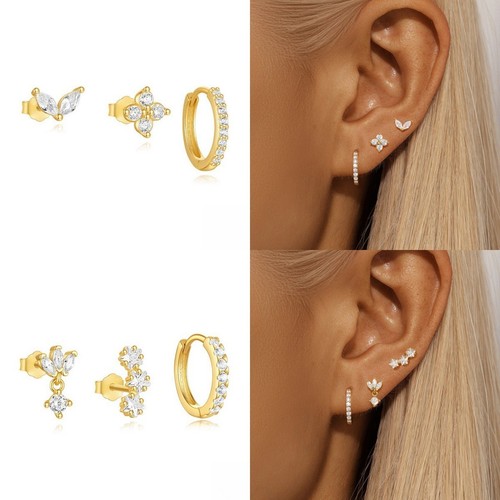 Stack earrings hoop - stack,