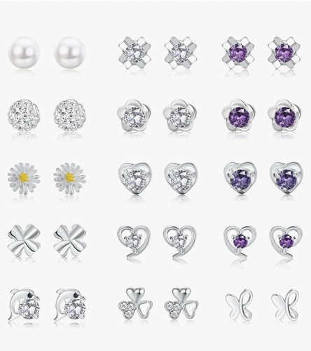 Pairs stud earrings set - pairs,