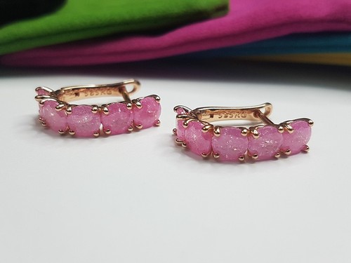 Elegant pink frosted crystal - frosted,