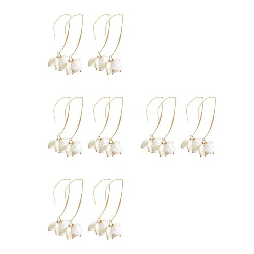 8pairs reusable drop earrings - reusable,
