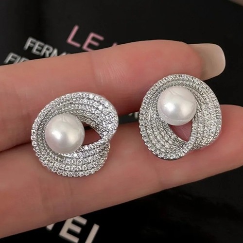Women zircon pearl flower - women,