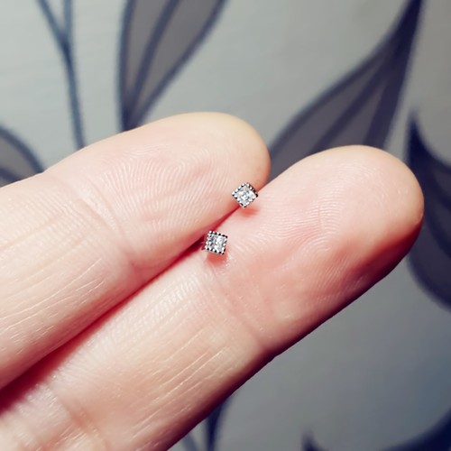 925 sterling silver tiny - sterling, clear