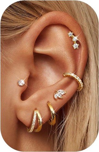 6pcs pair dainty - earrings, set