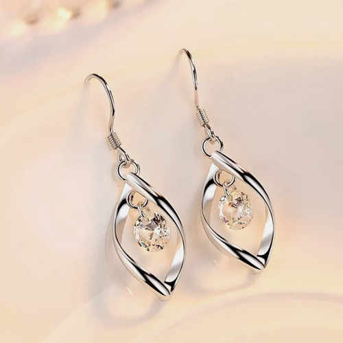 925 sterling silver twist - sterling, cz