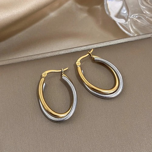 Sterling silver double circles - sterling,