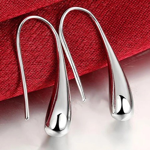 925 sterling silver water drop - silver,