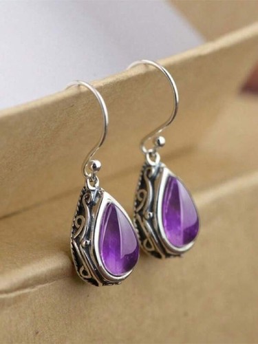 Pair water drop earrings - 1, cz