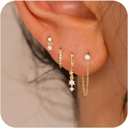 Stackable earrings dangle - earrings,