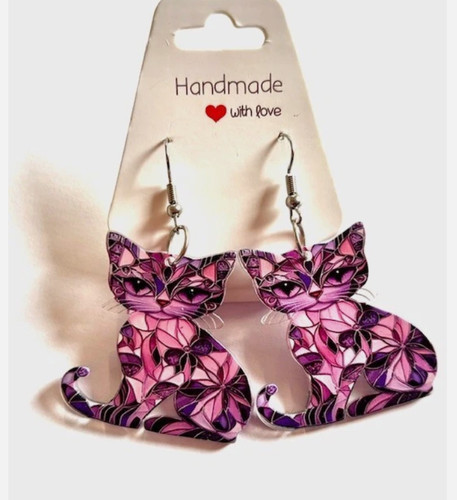 Cat earings hypoallergenic - cat,