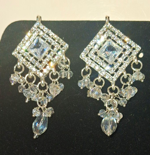 Ladies silver tone clear - ladies,